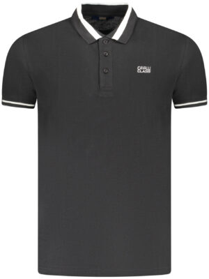 CAVALLI CLASS POLO MANICHE CORTE UOMO NERO