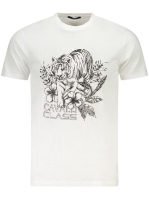 CAVALLI CLASS T-SHIRT MANICHE CORTE UOMO BIANCO