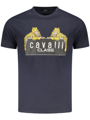 CAVALLI CLASS T-SHIRT MANICHE CORTE UOMO BLU