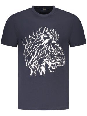 CAVALLI CLASS T-SHIRT MANICHE CORTE UOMO BLU