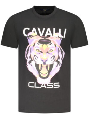 CAVALLI CLASS T-SHIRT MANICHE CORTE UOMO NERO
