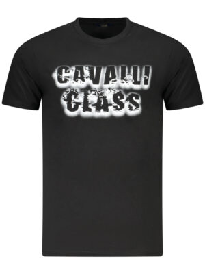 CAVALLI CLASS T-SHIRT MANICHE CORTE UOMO NERO