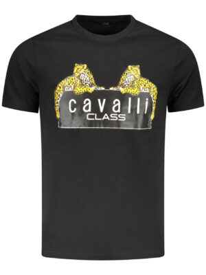 CAVALLI CLASS T-SHIRT MANICHE CORTE UOMO NERO