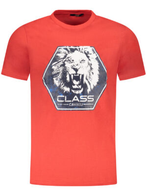 CAVALLI CLASS T-SHIRT MANICHE CORTE UOMO ROSSO