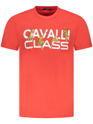 CAVALLI CLASS T-SHIRT MANICHE CORTE UOMO ROSSO