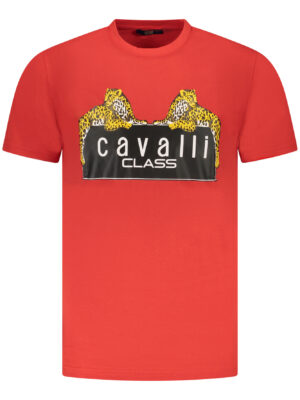 CAVALLI CLASS T-SHIRT MANICHE CORTE UOMO ROSSO