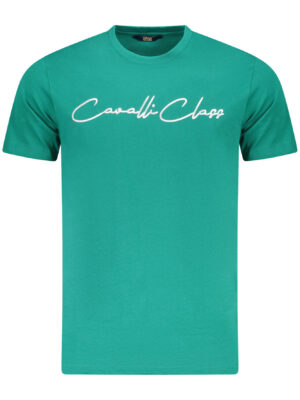CAVALLI CLASS T-SHIRT MANICHE CORTE UOMO VERDE
