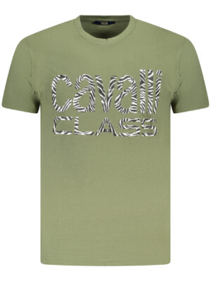 CAVALLI CLASS T-SHIRT MANICHE CORTE UOMO VERDE